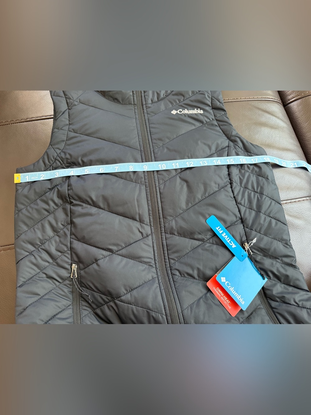 NWT Columbia Heavenly Long Vest Black Omni-Heat Puffer Insulated Size S - Picture 11 of 12